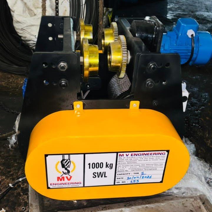 1 Ton Capacity Electric Wire Rope Hoists