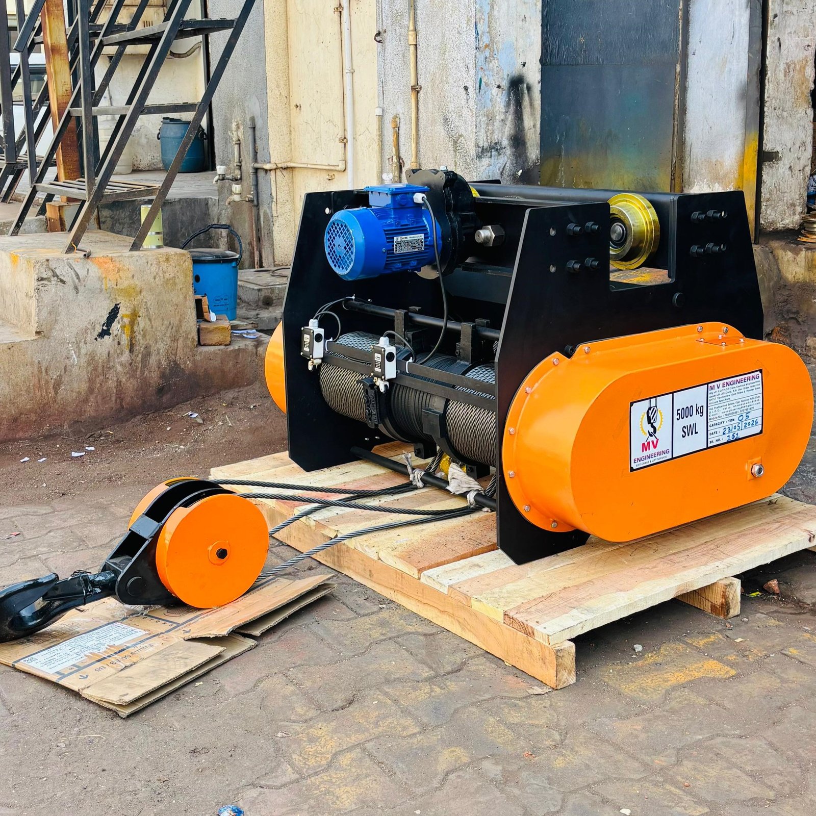 5 Ton Capacity Electric Wire Rope Hoist